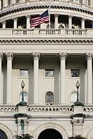 USA, Washington DC, Capitol Building, Section of t