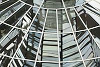 Germany, Berlin, Mitte, Reichstag building with gl