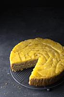 Glutenfree pineapple and ginger upside down cake