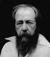 Русский писатель, публицист и общественный деятель Александр Солженицын