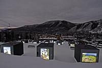 USA Colorado Aspen Winter Town of Aspen Illume Aus