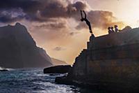 Cape Verde, Island Santo Antao, landscapes, mounta