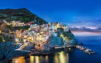 Manarola in the Cinque Terre Italy at night