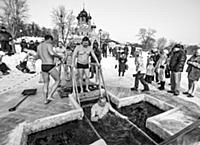 Крещение в Останкино. Россия, Москва. 19 января 20