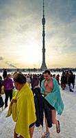Крещение в Останкино. Россия, Москва. 19 января 20