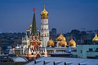 Кремль. Ночная Москва.