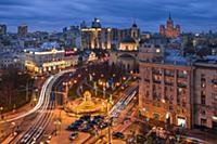 Никитские ворота. Ночная Москва.