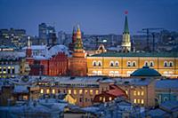Кремль. Ночная Москва.