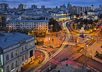 Никитские ворота. Ночная Москва.