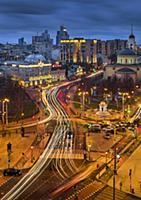 Никитские ворота. Ночная Москва.