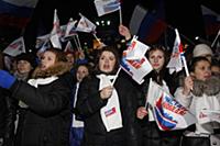 Митинг в поддержку Владимира Путина в президенты в