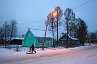 Посёлок Вознесенье, река Свирь. Ленинградская обла