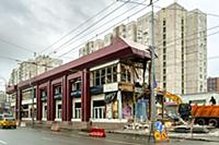 Люсиновская улица, снос здания. Россия, Москва. 20