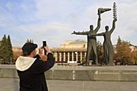 Площадь Ленина. Новосибирск 2015.