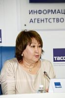 Амуланга Учурова. Пресс-конференция, посвященная ц